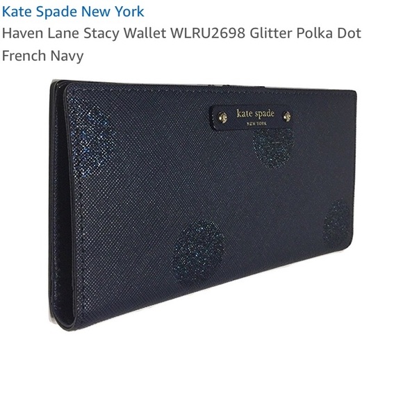 kate spade Handbags - Kate Spade - NWT Navy Glitter Dot Haven Lane Stacy